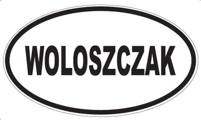 WOLOSZCZAK - Oval Sticker