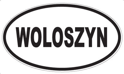 WOLOSZYN - Oval Sticker