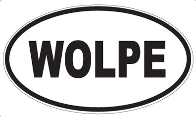 WOLPE - Oval Sticker