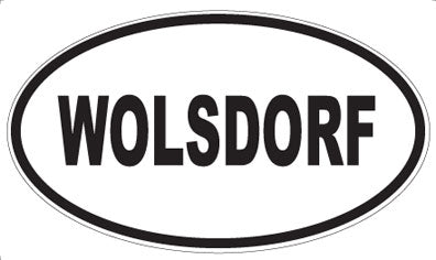 WOLSDORF - Oval Sticker