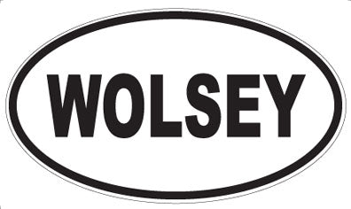 WOLSEY - Oval Sticker
