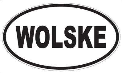 WOLSKE - Oval Sticker