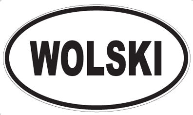 WOLSKI - Oval Sticker