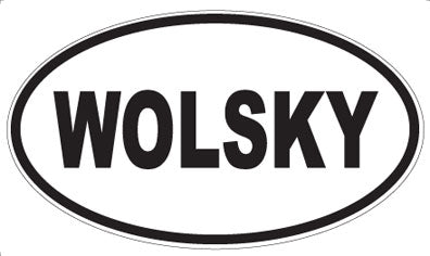 WOLSKY - Oval Sticker