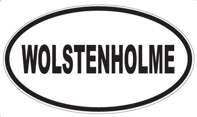 WOLSTENHOLME - Oval Sticker