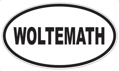 WOLTEMATH - Oval Sticker