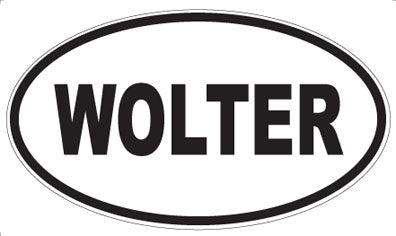WOLTER - Oval Sticker