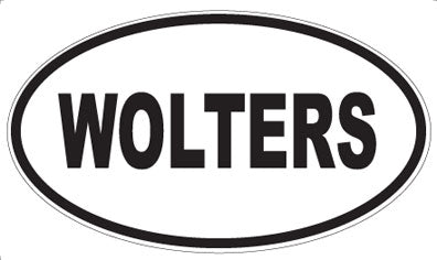 WOLTERS - Oval Sticker