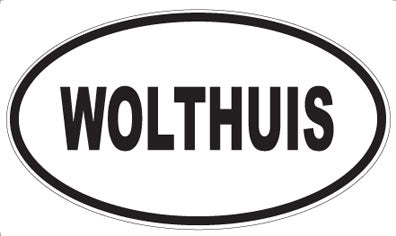 WOLTHUIS - Oval Sticker