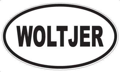 WOLTJER - Oval Sticker