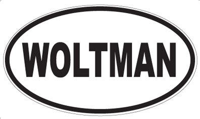 WOLTMAN - Oval Sticker