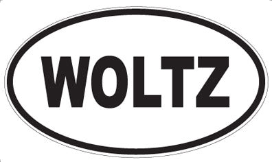 WOLTZ - Oval Sticker