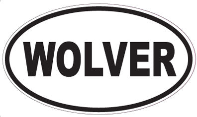 WOLVER - Oval Sticker