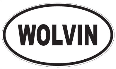 WOLVIN - Oval Sticker
