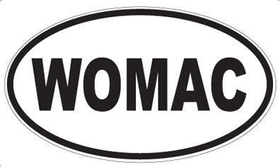 WOMAC - Oval Sticker