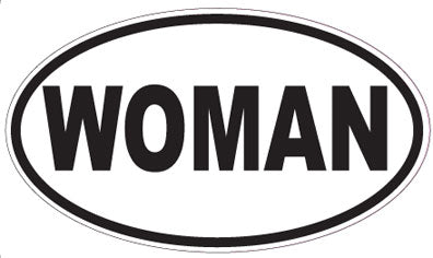 WOMAN - Oval Sticker