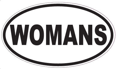 WOMANS - Oval Sticker