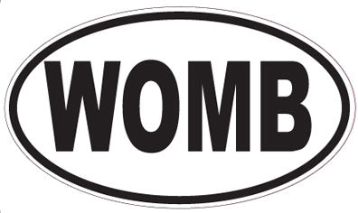 WOMB - Oval Sticker