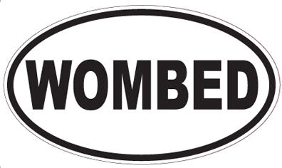 WOMBED - Oval Sticker
