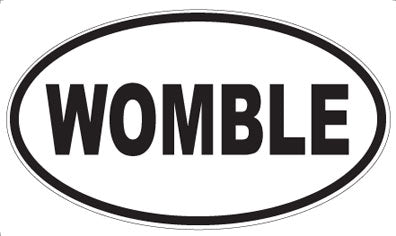 WOMBLE - Oval Sticker