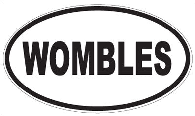 WOMBLES - Oval Sticker