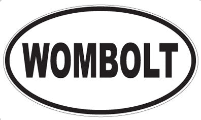 WOMBOLT - Oval Sticker