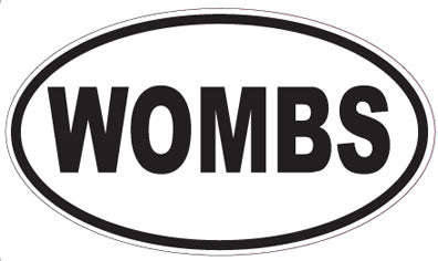 WOMBS - Oval Sticker