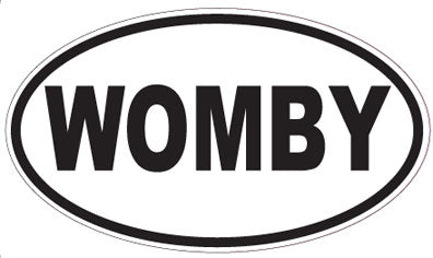 WOMBY - Oval Sticker