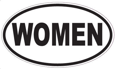 WOMEN - Oval Sticker