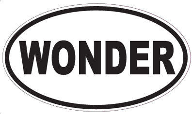 WONDER - Oval Sticker