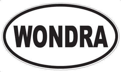 WONDRA - Oval Sticker
