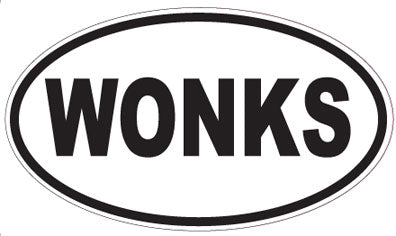 WONKS - Oval Sticker