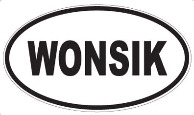 WONSIK - Oval Sticker