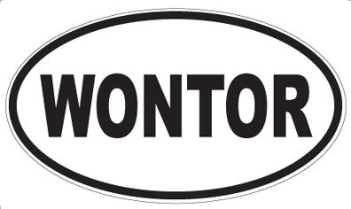 WONTOR - Oval Sticker