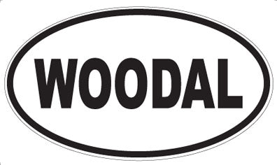 WOODAL - Oval Sticker
