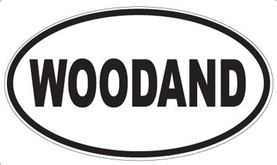 WOODAND - Oval Sticker