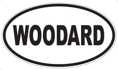 WOODARD - Oval Sticker