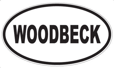 WOODBECK - Oval Sticker