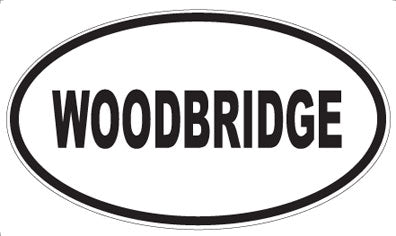 WOODBRIDGE - Oval Sticker
