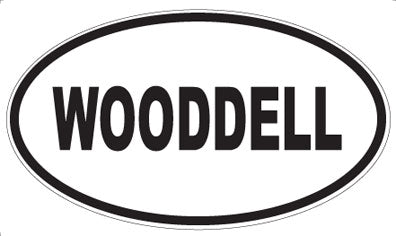 WOODDELL - Oval Sticker