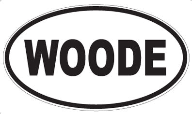 WOODE - Oval Sticker