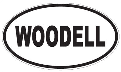 WOODELL - Oval Sticker