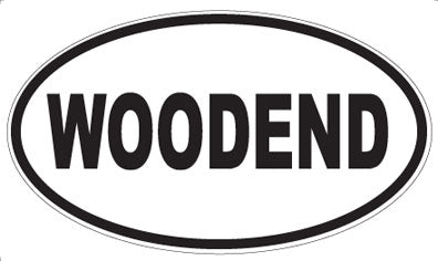 WOODEND - Oval Sticker