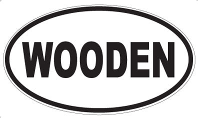 WOODEN - Oval Magnet