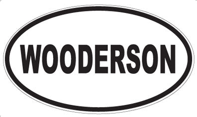 WOODERSON - Oval Sticker