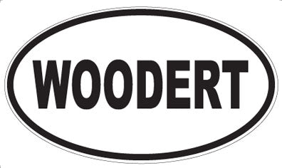 WOODERT - Oval Sticker