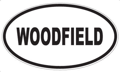 WOODFIELD - Oval Sticker