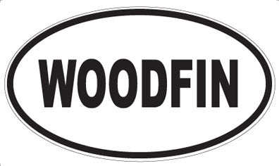 WOODFIN - Oval Sticker