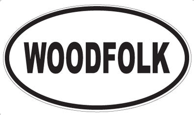 WOODFOLK - Oval Sticker