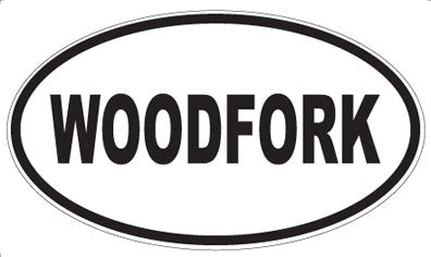 WOODFORK - Oval Sticker